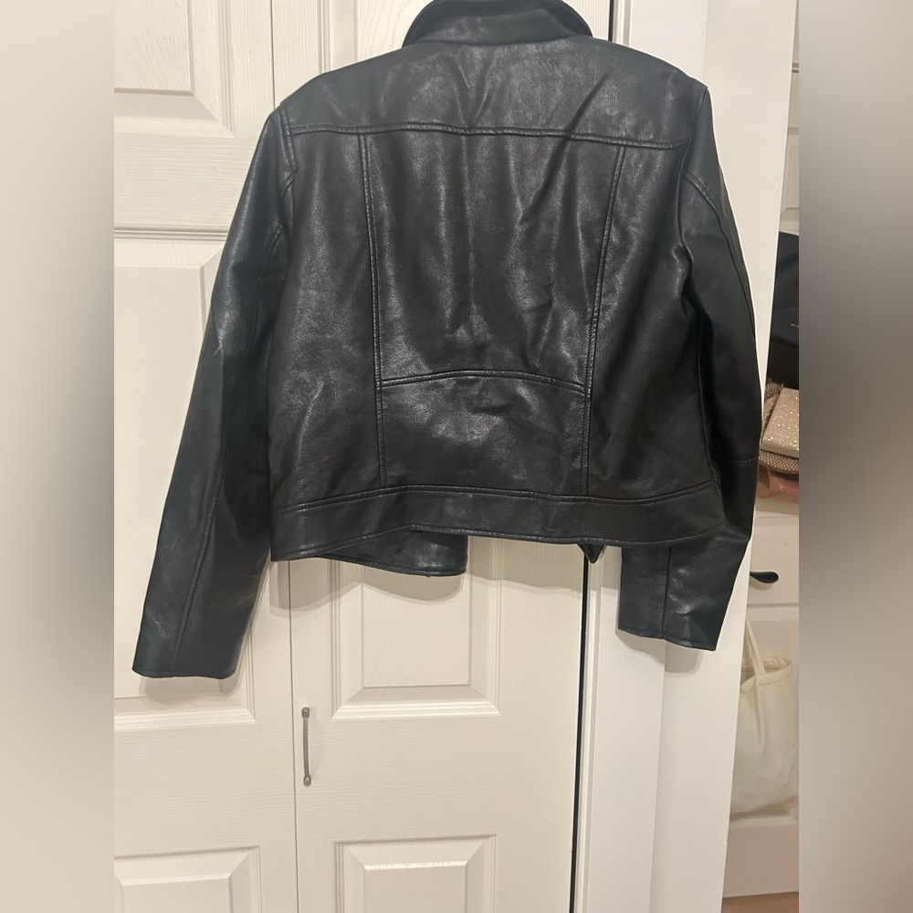 Dynamite Black (Faux) Leather Jacket - Picture 8 of 11